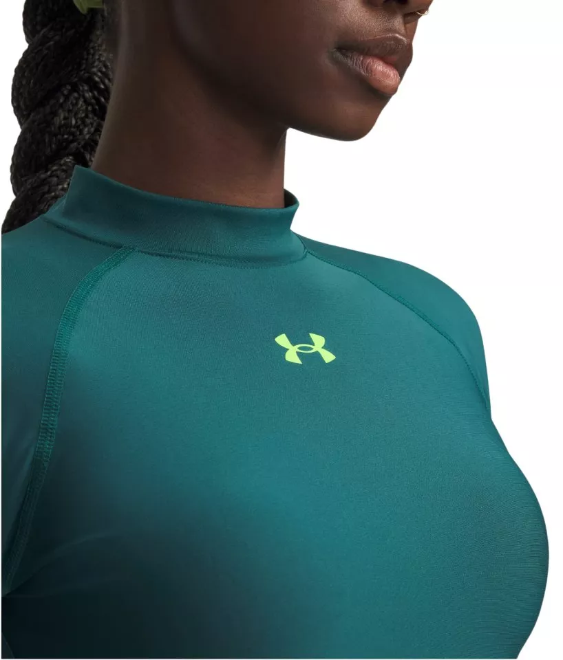 Magliette a maniche lunghe Under Armour HeatGear Crop Mock Women LS