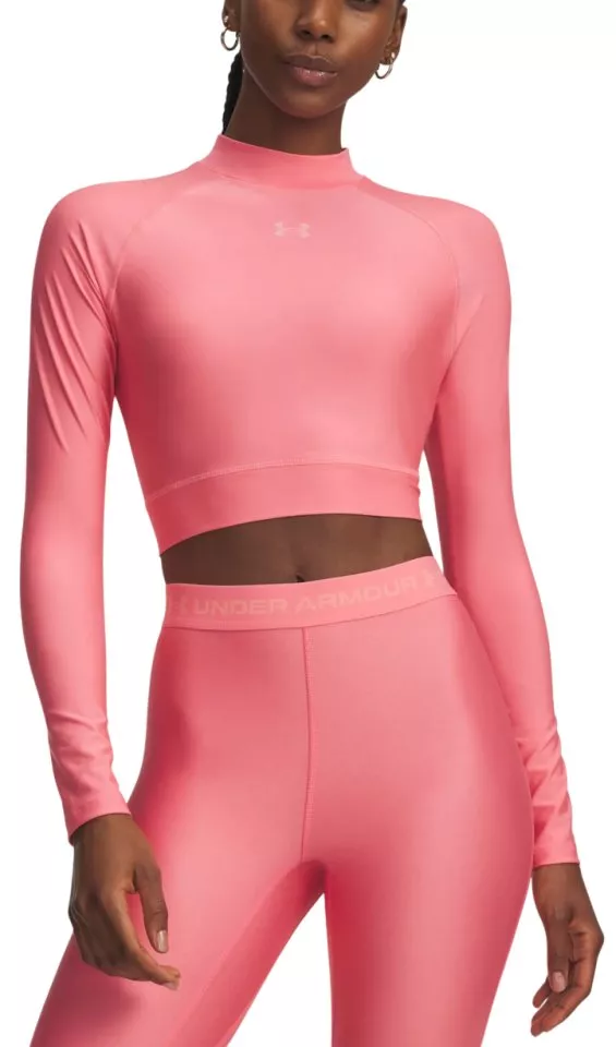 Magliette a maniche lunghe Under Armour HeatGear Crop Mock Women LS