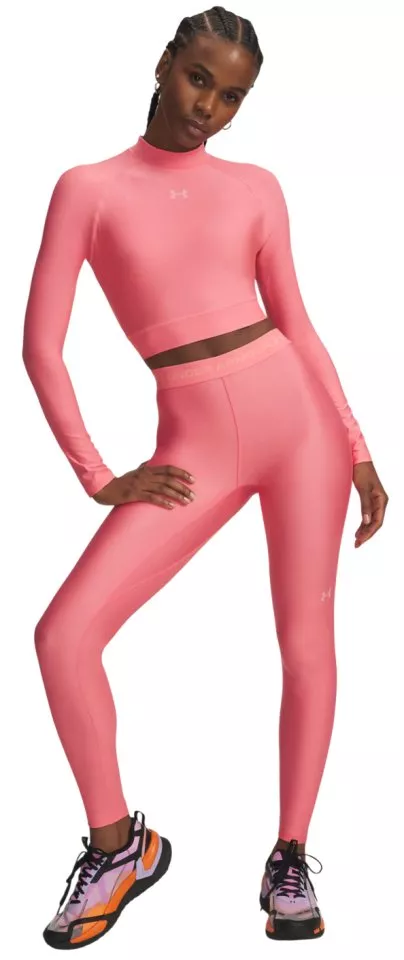 Magliette a maniche lunghe Under Armour HeatGear Crop Mock Women LS