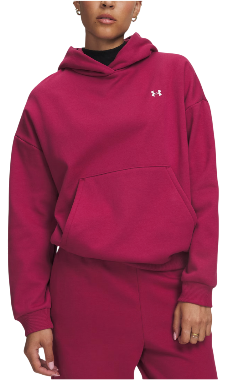 Under Armour Icon Fleece Sweatshirt met capuchon, XXL, Rood