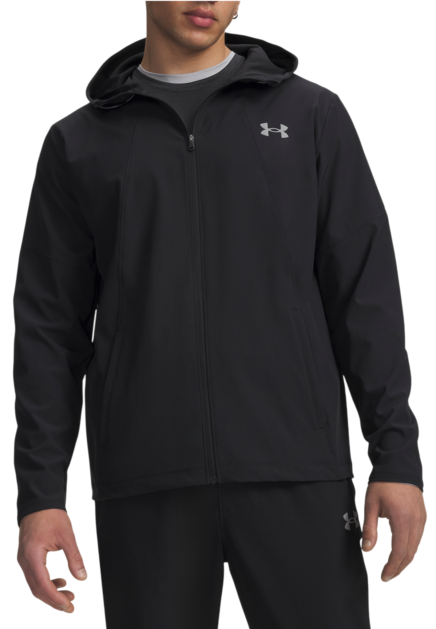 Under Armour Tech Utility Woven Hoodie, M, Zwart