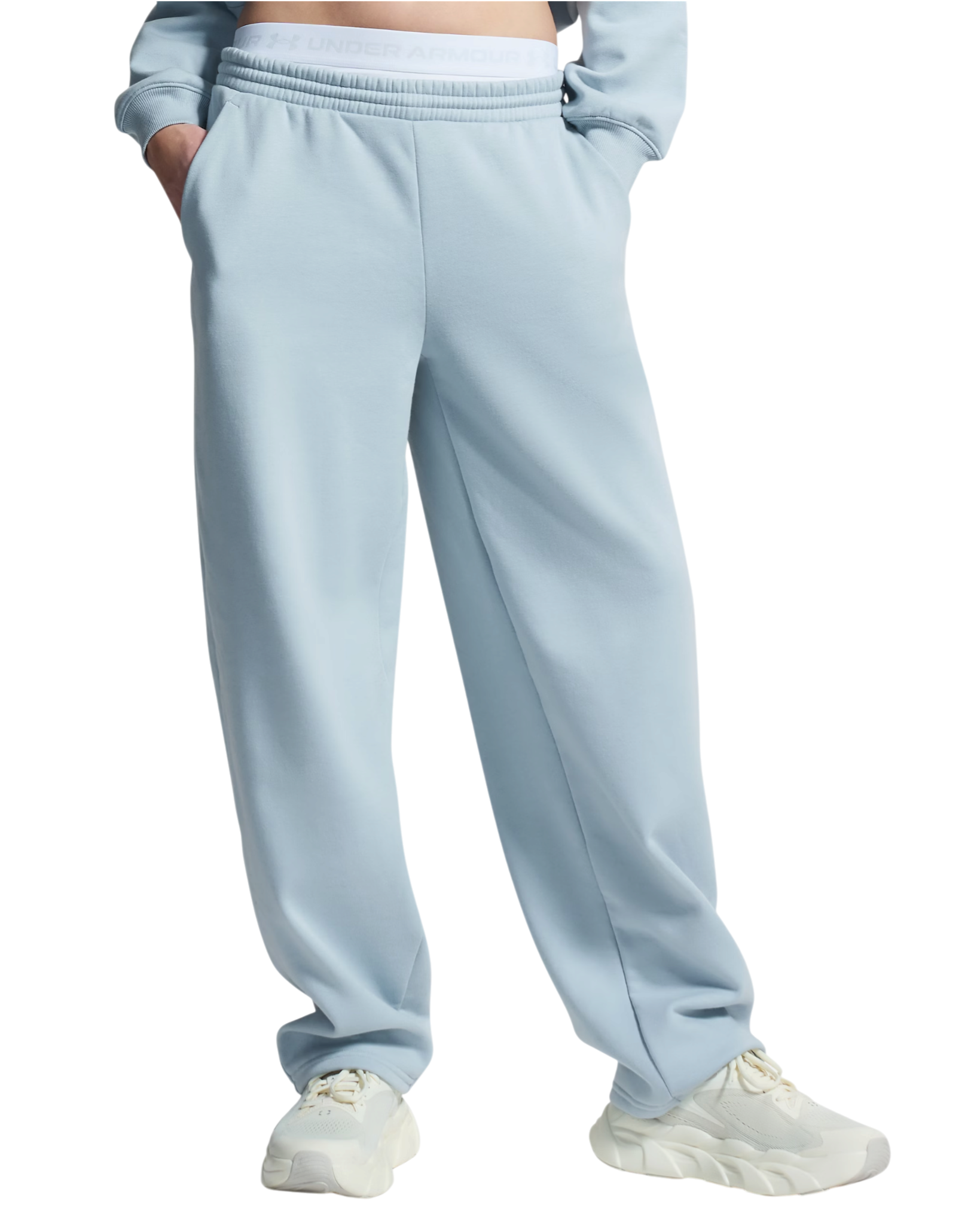Under Armour Icon Fleece Relaxed Broeken, M, Blauw