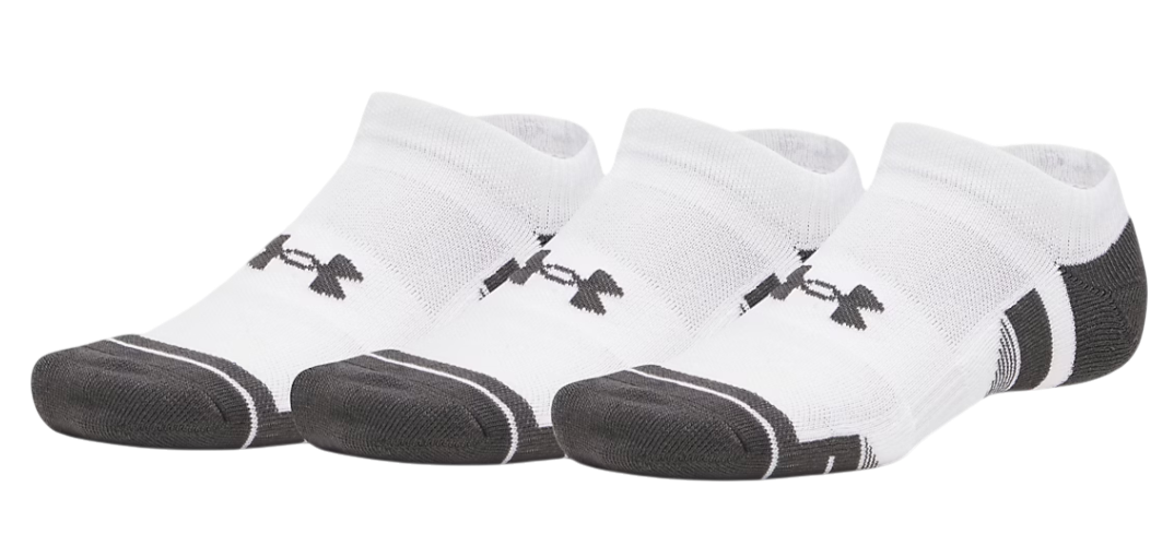 Under Armour Performance Tech 3pk Sokken, L, Wit