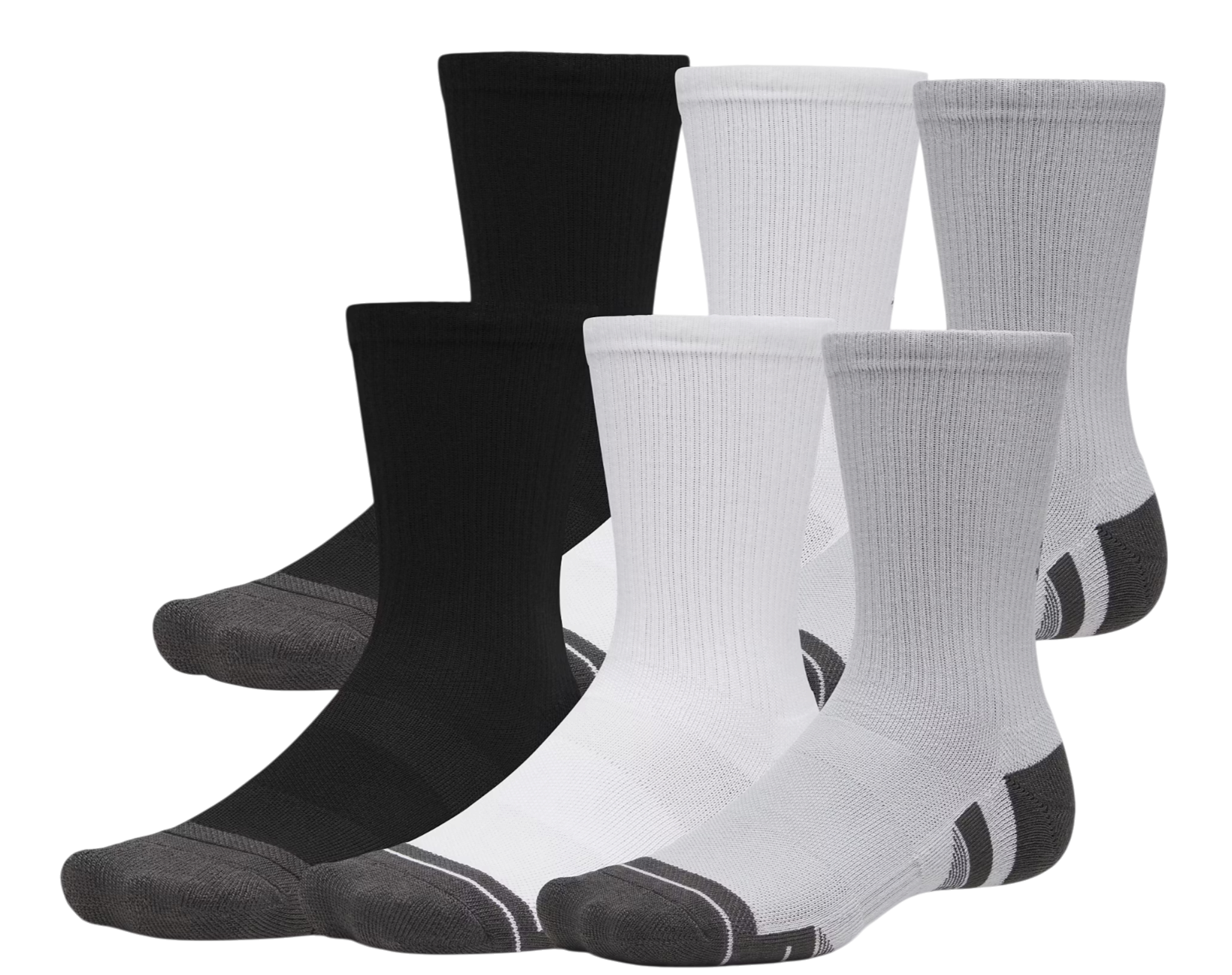 Under Armour Performance Tech Crew Sokken, M, Grijs
