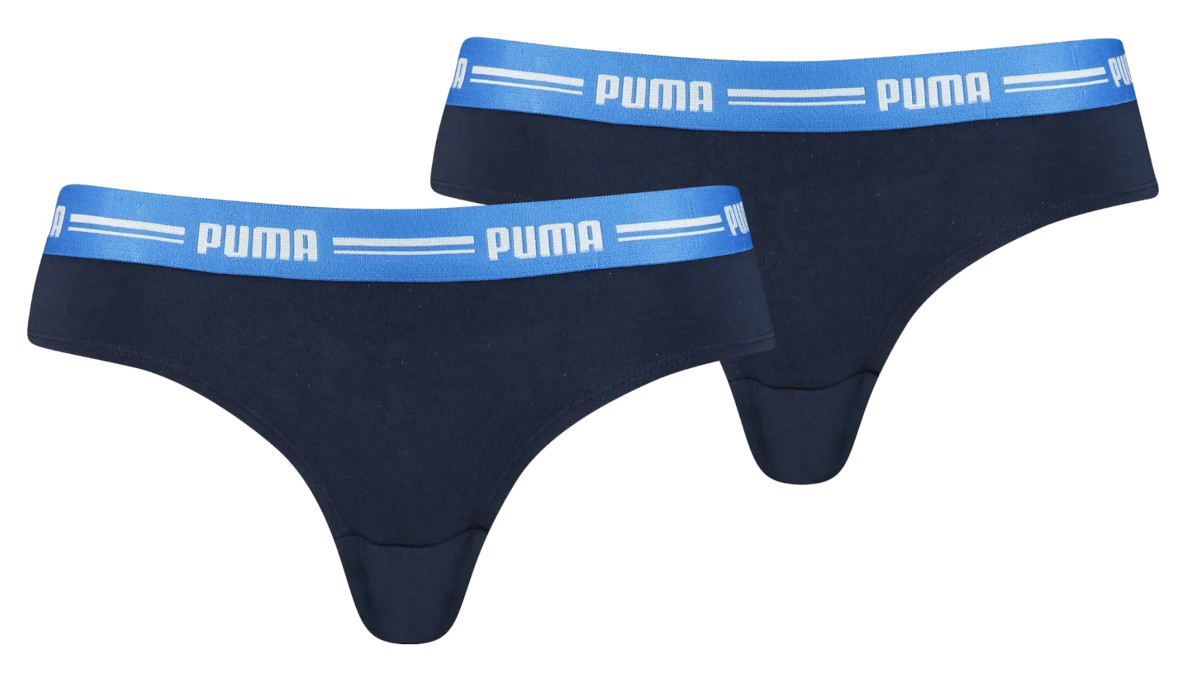 Panties Puma Brazilian 2er Pack Damen Blau F009