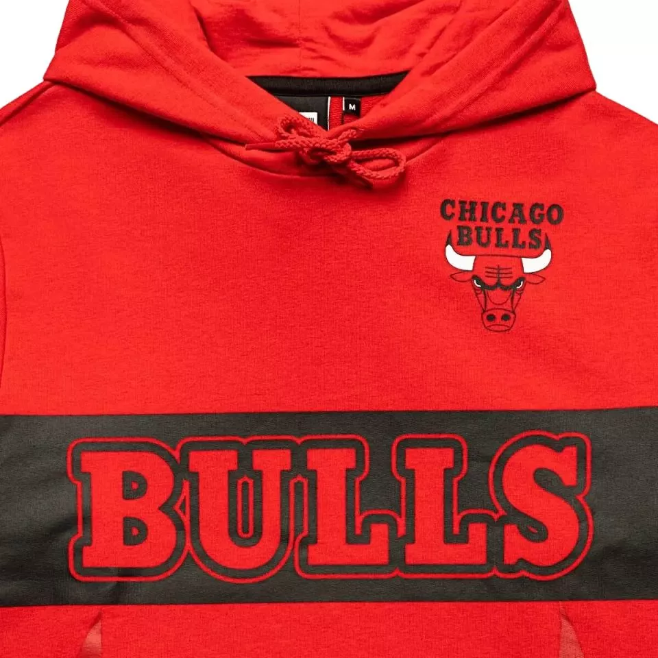 Felpe con cappuccio New Era Chicago Bulls NBA Wordmark Hoody