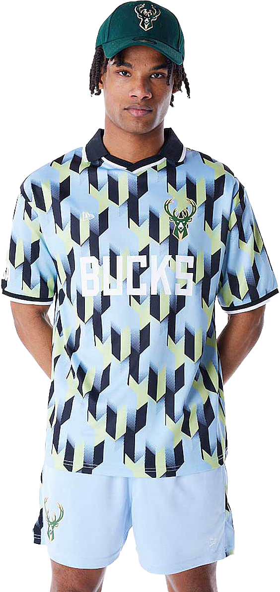 New Era NBA Milwaukee Bucks Soccer Jersey