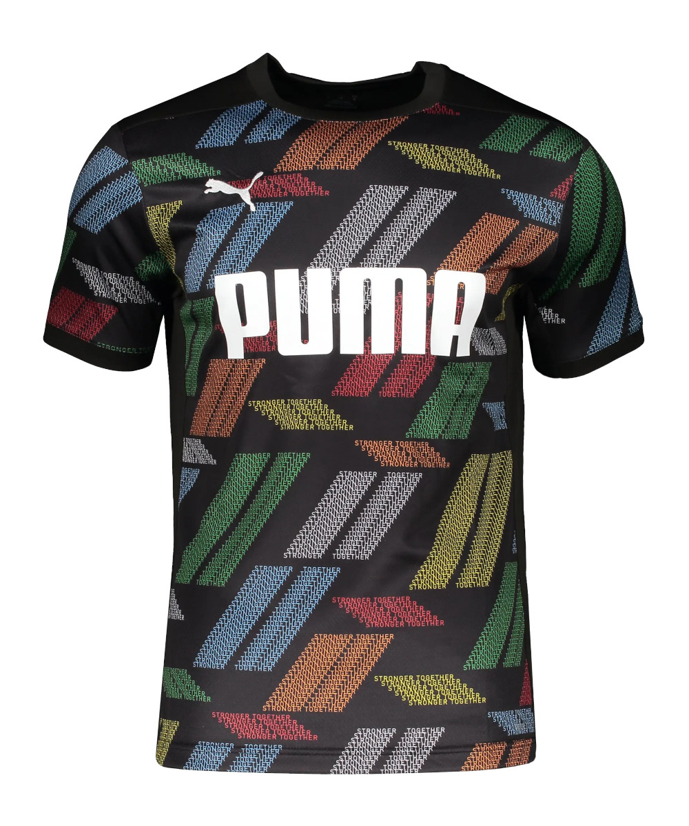 T-shirt Puma STRONGER TOGETHER t Schwarz F01