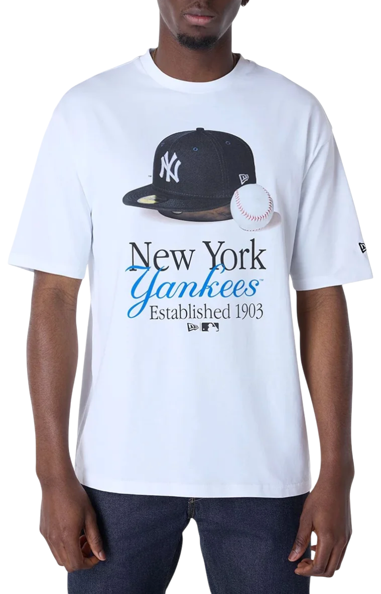 Era MLB New York Yankees Script Graphic T-Shirt