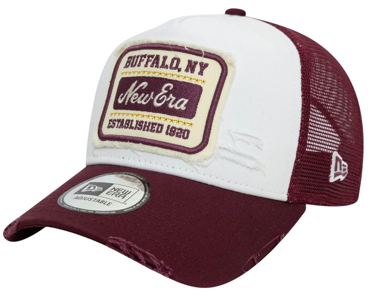 Sapca New Era Patch Distressed 9FORTY A-Frame Trucker