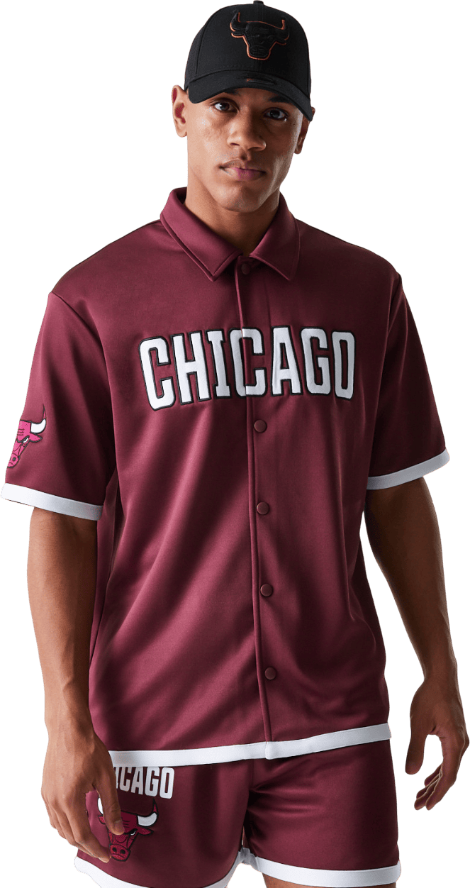New Era NBA Snap Button Chicago Bulls Shirt