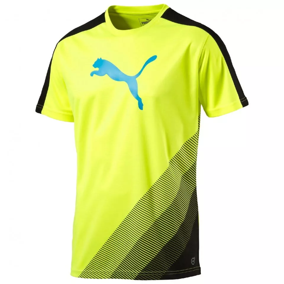 Triko Puma IT evoTRG Cat Graphic Tee safety yellow-