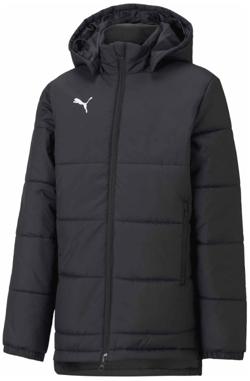 Puma Bench Jacket Jr Black- White Kapucnis kabát