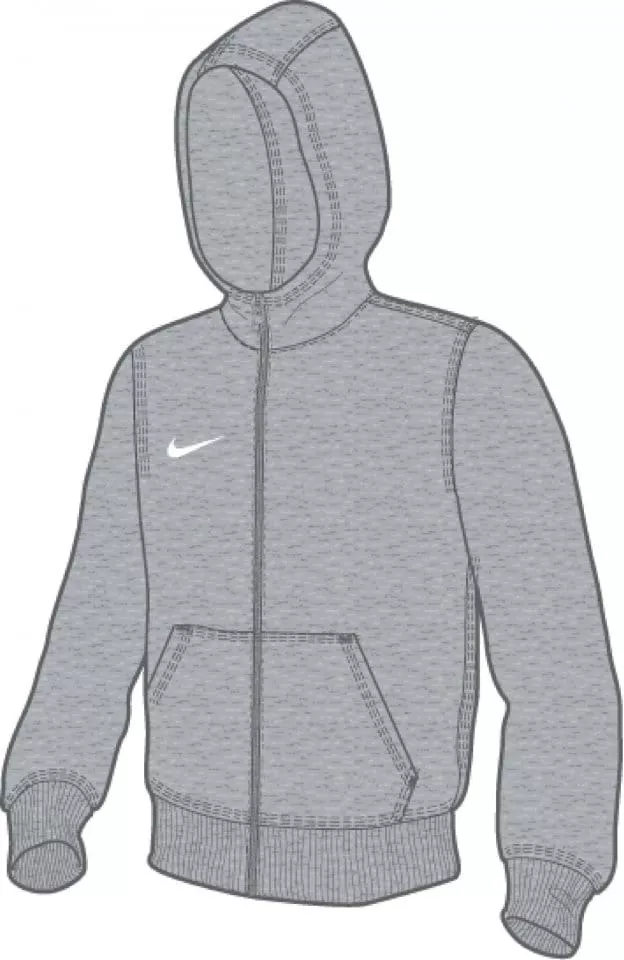 Sweatshirt med hætte Nike Team Club Full-Zip Hoodie
