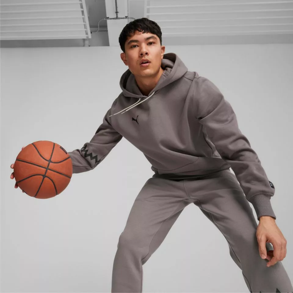 Sweatshirt med huva Puma  Hoops Team