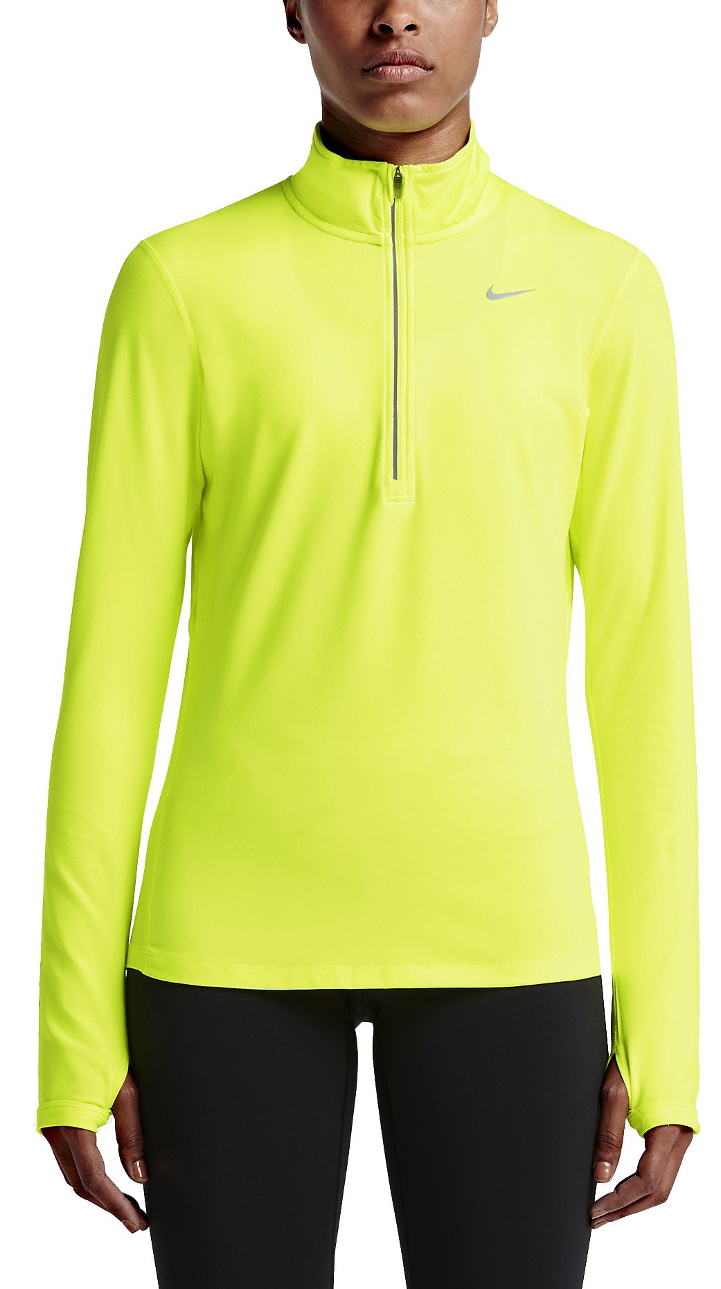 Nike women's dry element half shop zip long sleeve running shirt