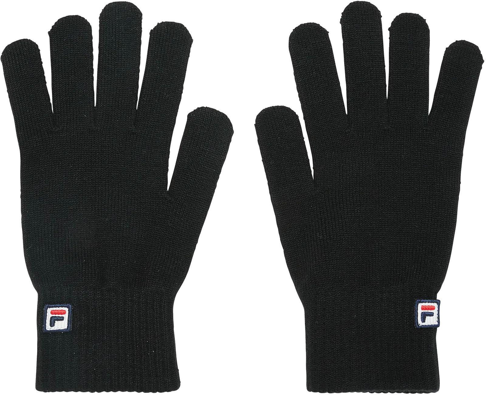 Manusi Fila BASIC knitted gloves with F-box logo