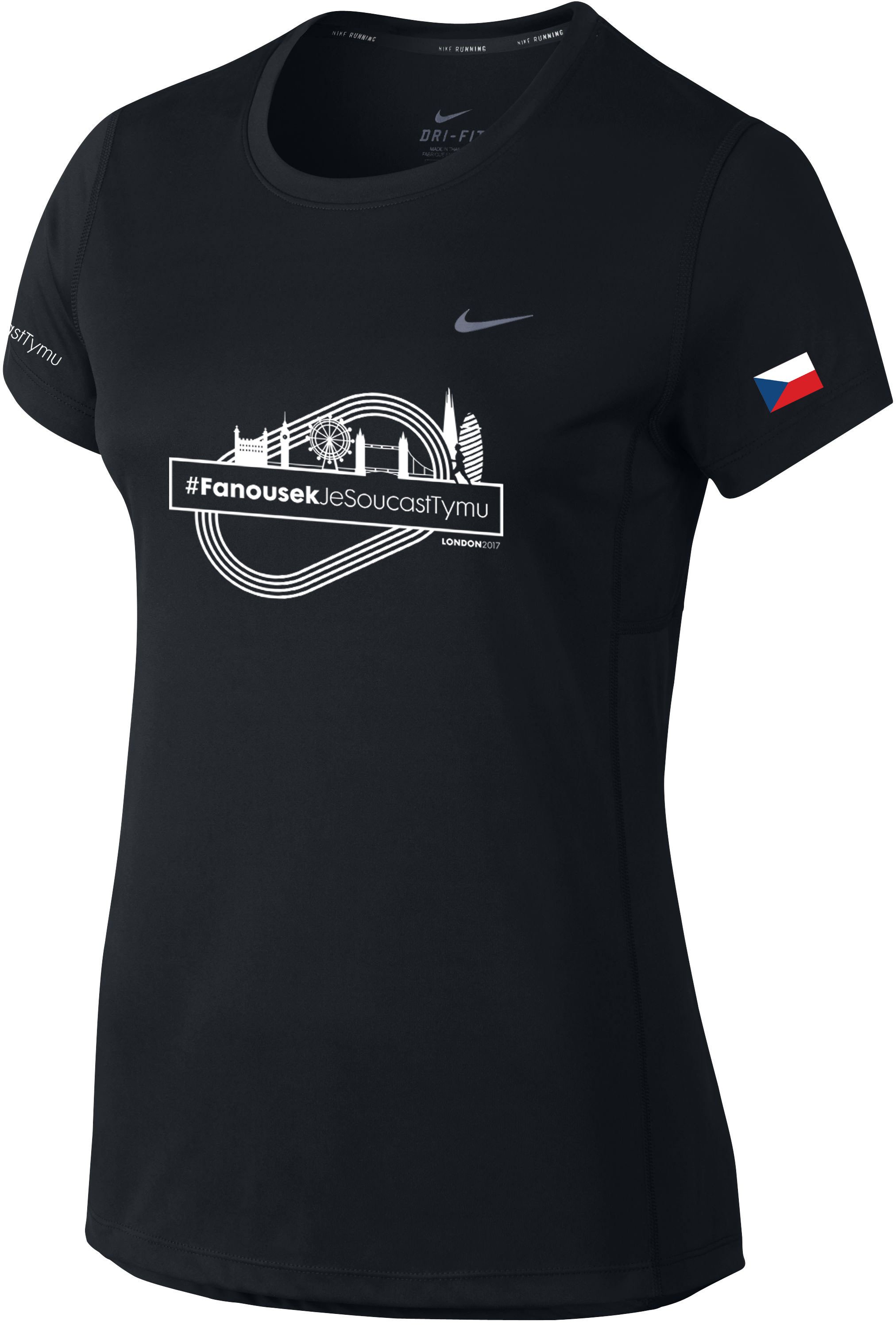 Dámské běžecké triko s krátkým rukávem Nike MILER FANS