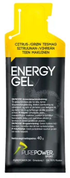 Energetické gély Pure Power Energy Gel Lemon-Tea 40 g