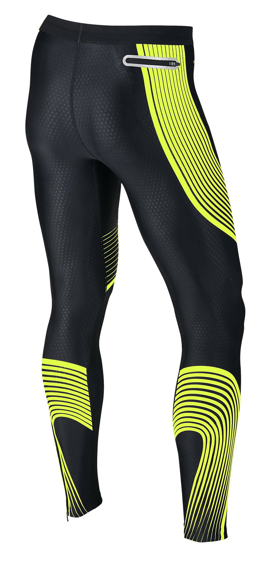 Nike Dri-Fit Power Speed Running Tights Womens XS Black Reflective Back  Pocket