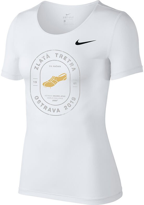 Dámské tričko s krátkým rukávem Nike Pro Cool Zlatá tretra