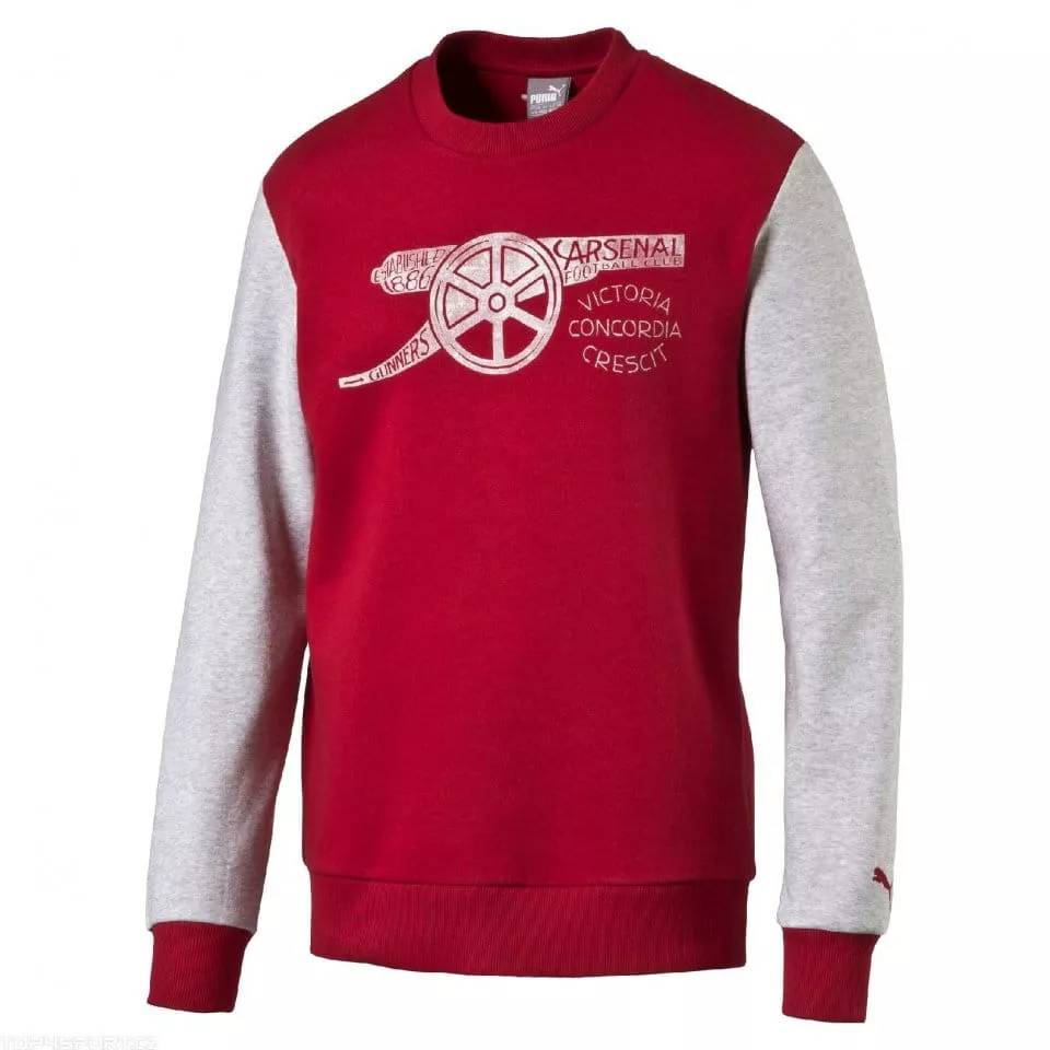 Mikina Puma AFC Fan Sweat Chili Pepper-l g heather