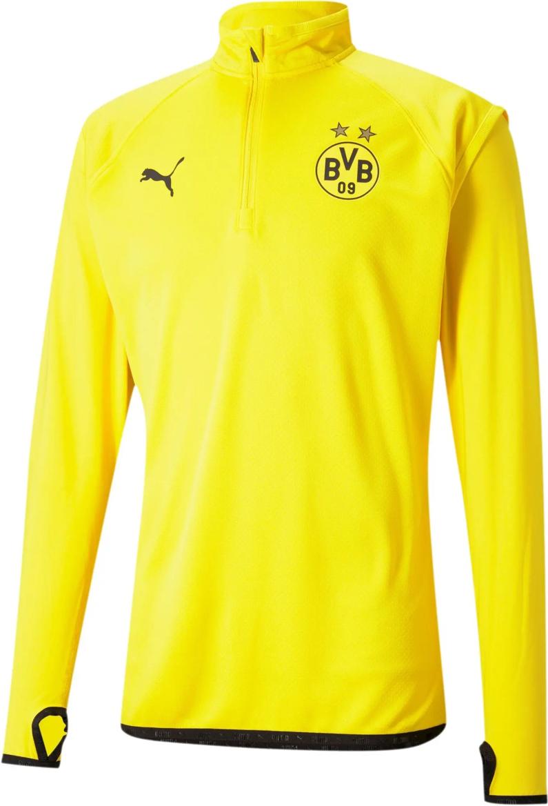 Puma BVB Dortmund 1/4 Zip Top Gelb F01 Melegítő felsők