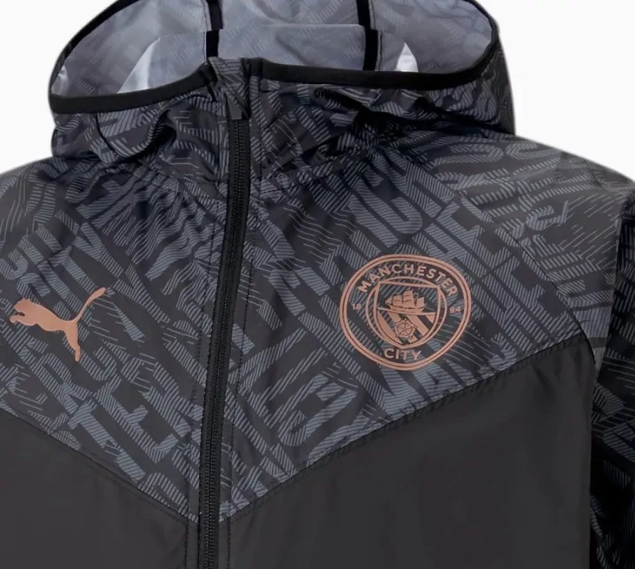 Pánská předzápasová bunda s kapucí Puma Manchester City