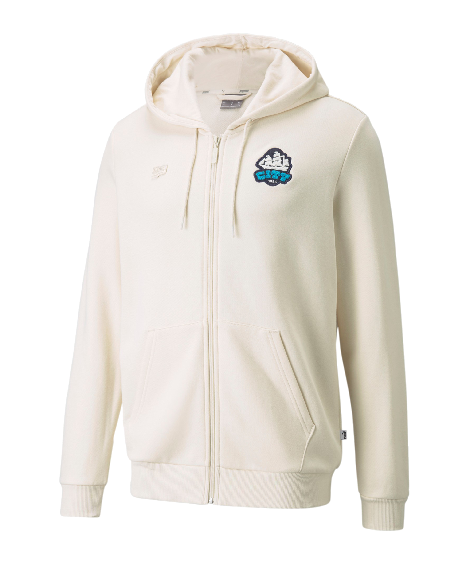 Hanorac cu gluga Puma MCFC FtblFeat FZ Hoody