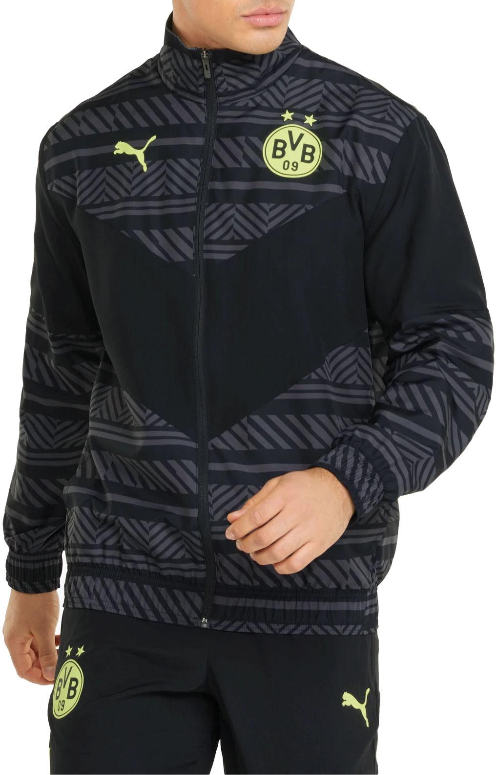 Puma BVB Prematch Men's Soccer Jacket Dzseki