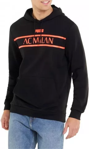 Sweatshirt com capuz Puma ACM FtblLegacy Hoody Black-Red Blas