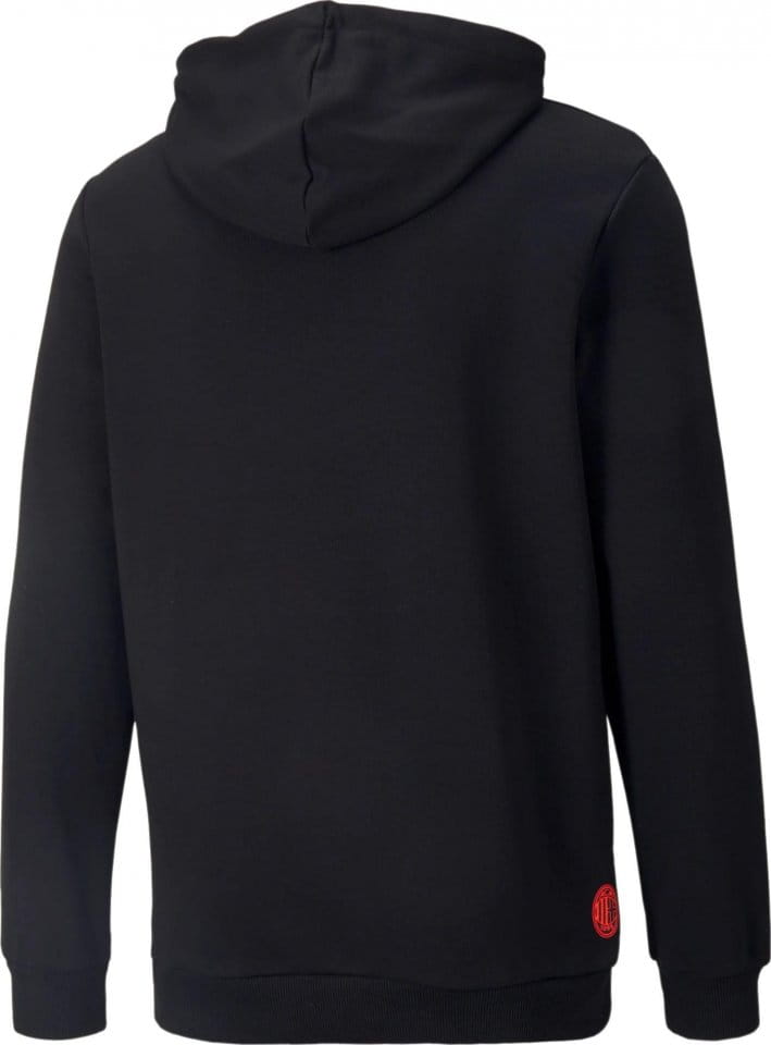 Sweatshirt com capuz Puma ACM FtblLegacy Hoody Black-Red Blas
