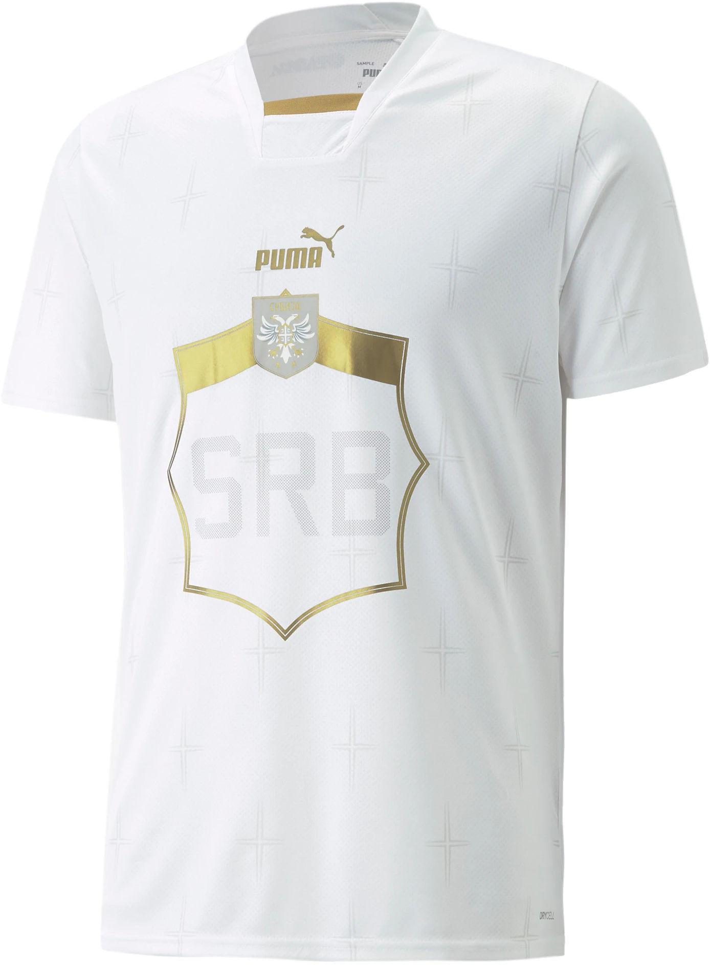 Pánský dres s krátkým rukávem Puma Srbsko 2022, hostující