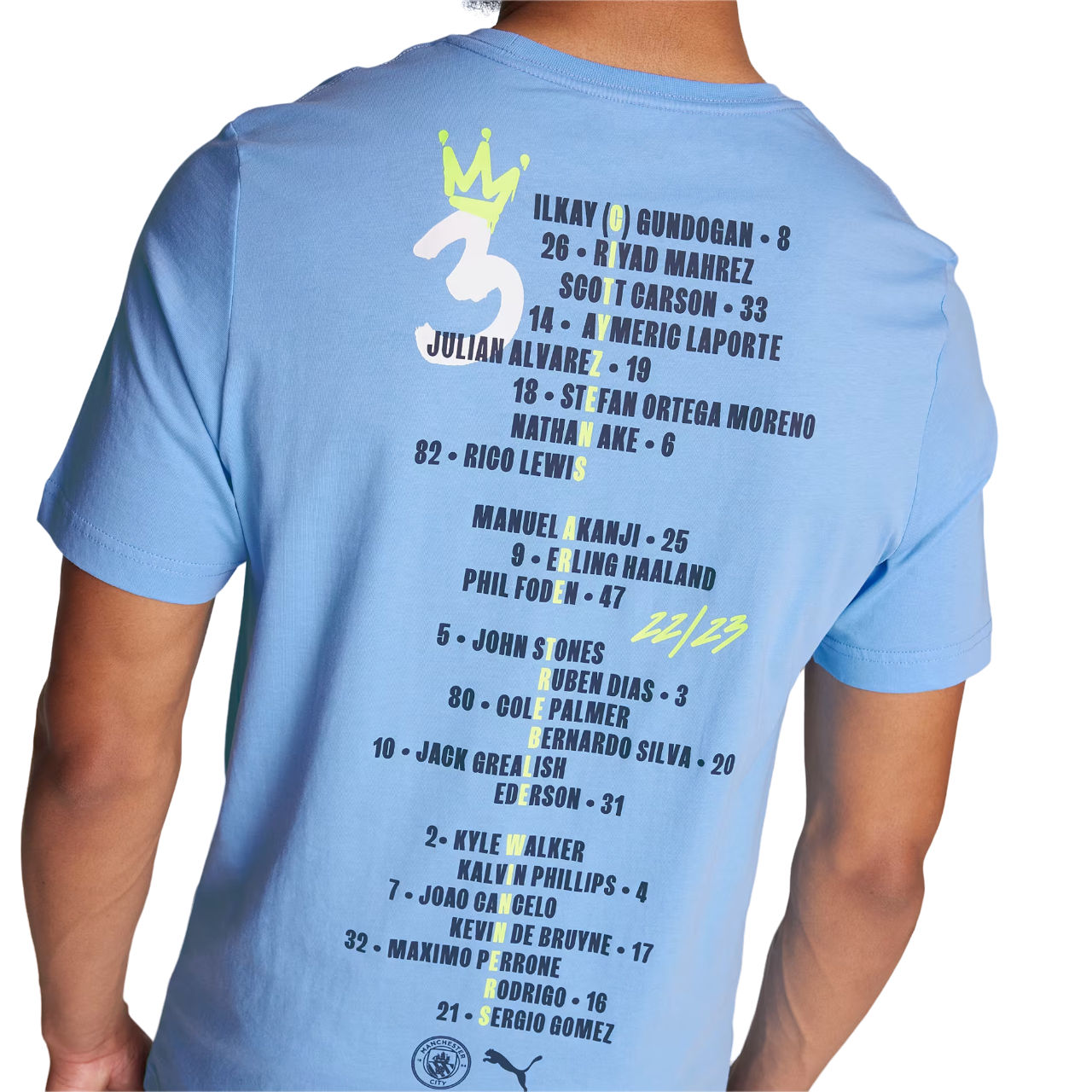 T-shirt Puma Manchester City 22/23 Treble Men's Tee - 11teamsports.ie