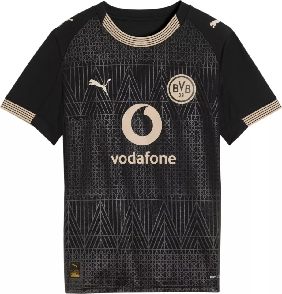 Dětský fotbalový dres s krátkým rukávem Puma Borussia Dortmund 2025/26, alternativní