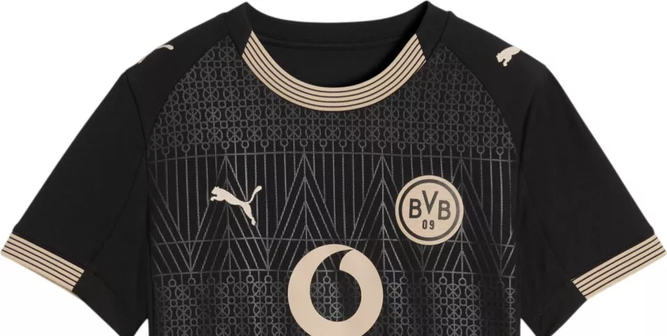Dětský fotbalový dres s krátkým rukávem Puma Borussia Dortmund 2025/26, alternativní