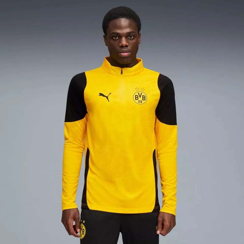 Tričko s dlhým rukávom Puma Borussia Dortmund Training 1/4 Zip Top 2025/26