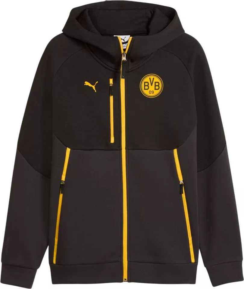 Mikina s kapucňou Puma Borussia Dortmund tech FZ Hoody