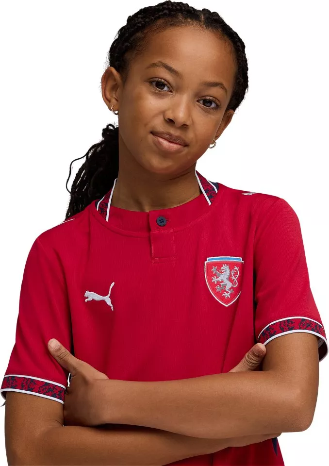 Dres (majica) s kratkim rukavima Puma Czechia Replica Home 2026 Kids