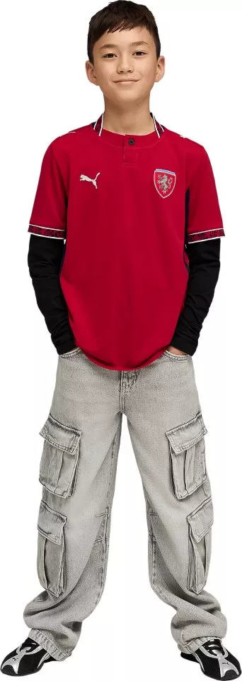 Dres (majica) s kratkim rukavima Puma Czechia Replica Home 2026 Kids