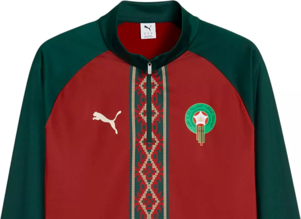 T-Shirt de manga comprida Puma Morocco Warm Up 1/4 Zip Prematch