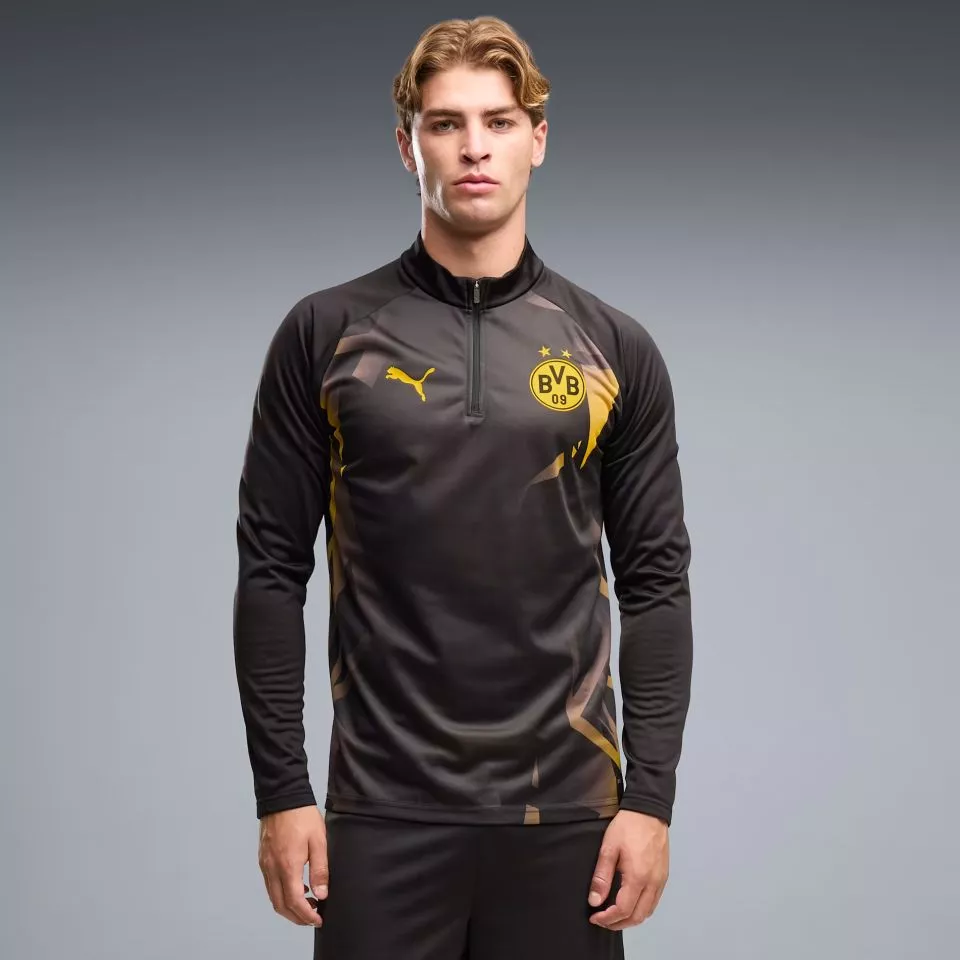 Hanorac Puma Borussia Dortmund Warmup Quarter-Zip