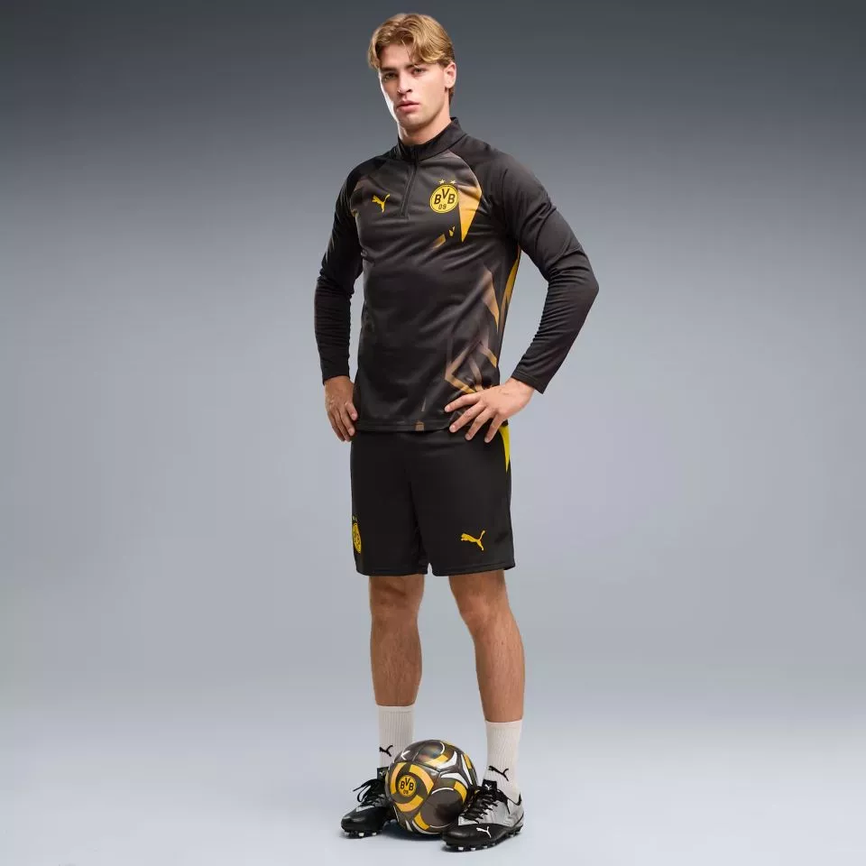 Hanorac Puma Borussia Dortmund Warmup Quarter-Zip