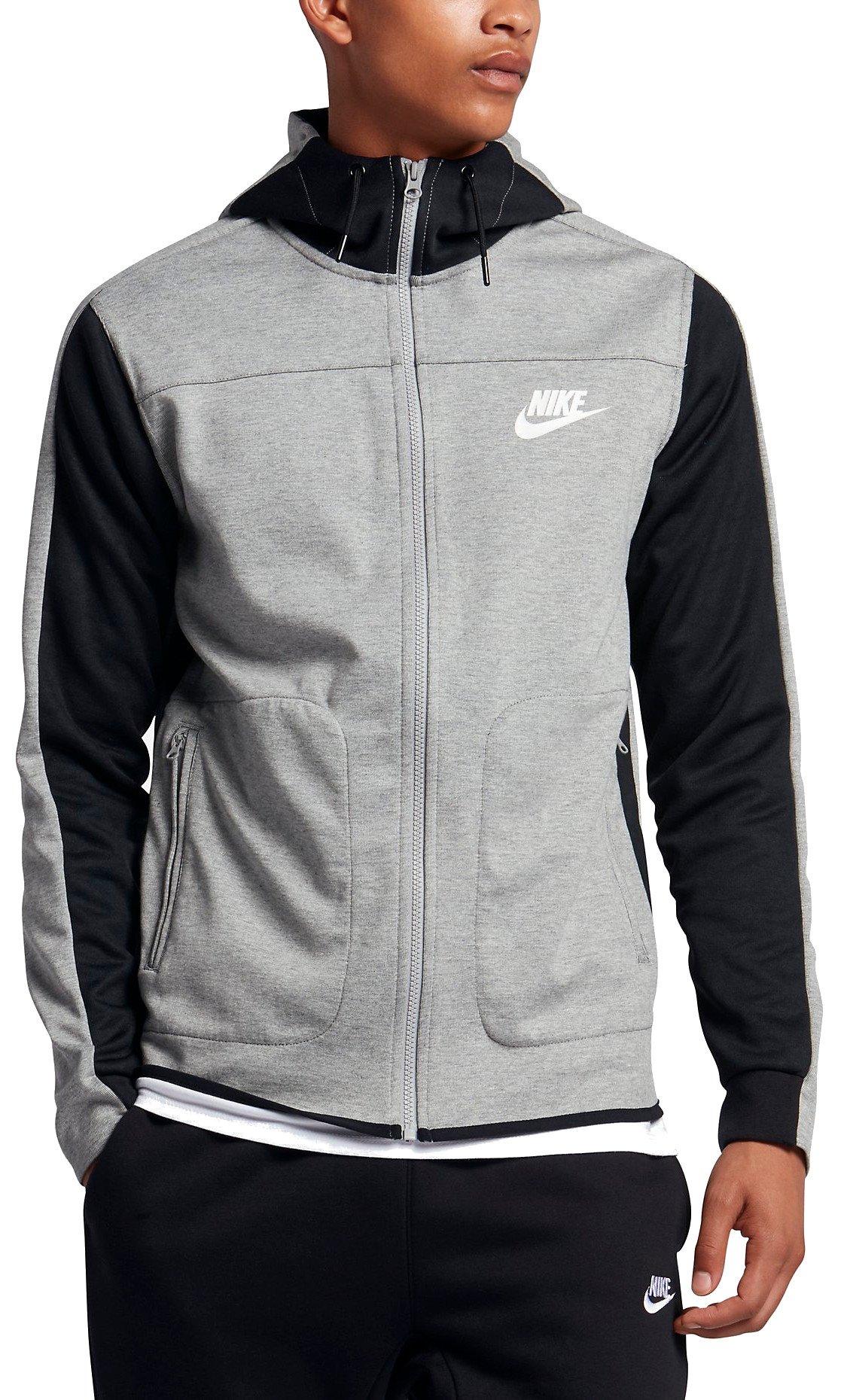 Hooded Sweatshirt Nike M Nsw Av15 Hoodie Fz Flc Top4running Com [ 1860 x 1125 Pixel ]