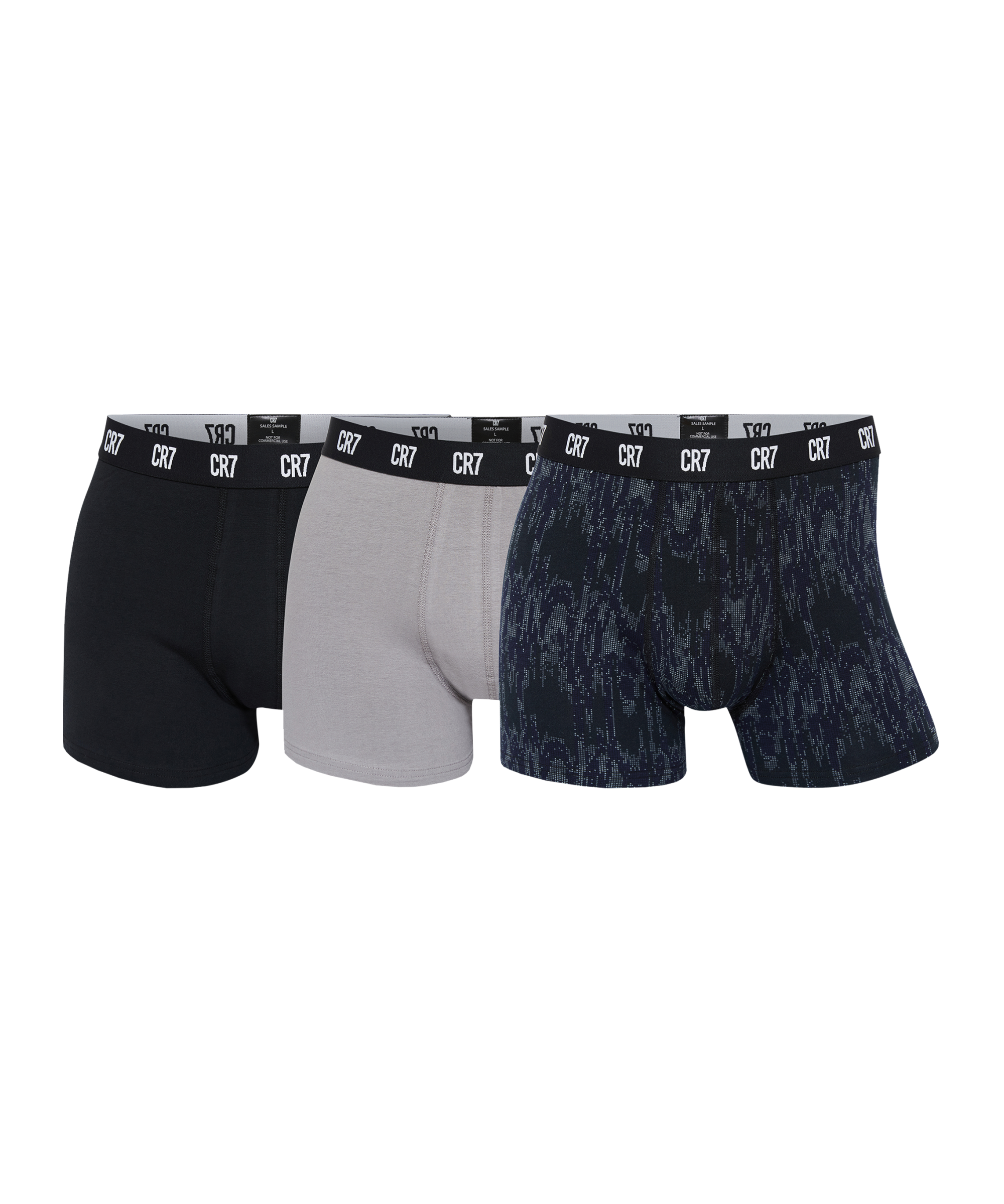 Boxers CR7 Basic Trunk AOP Boxershort 3er Pack Grau F712