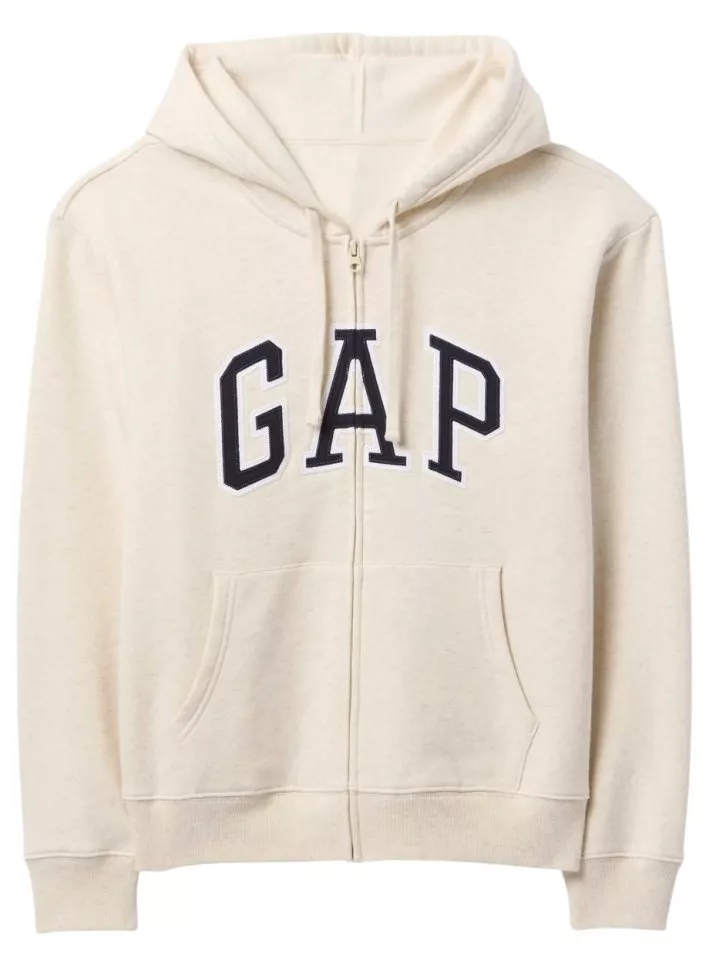 Sweatshirt med hætte GAP Heritage Logo Fullzip