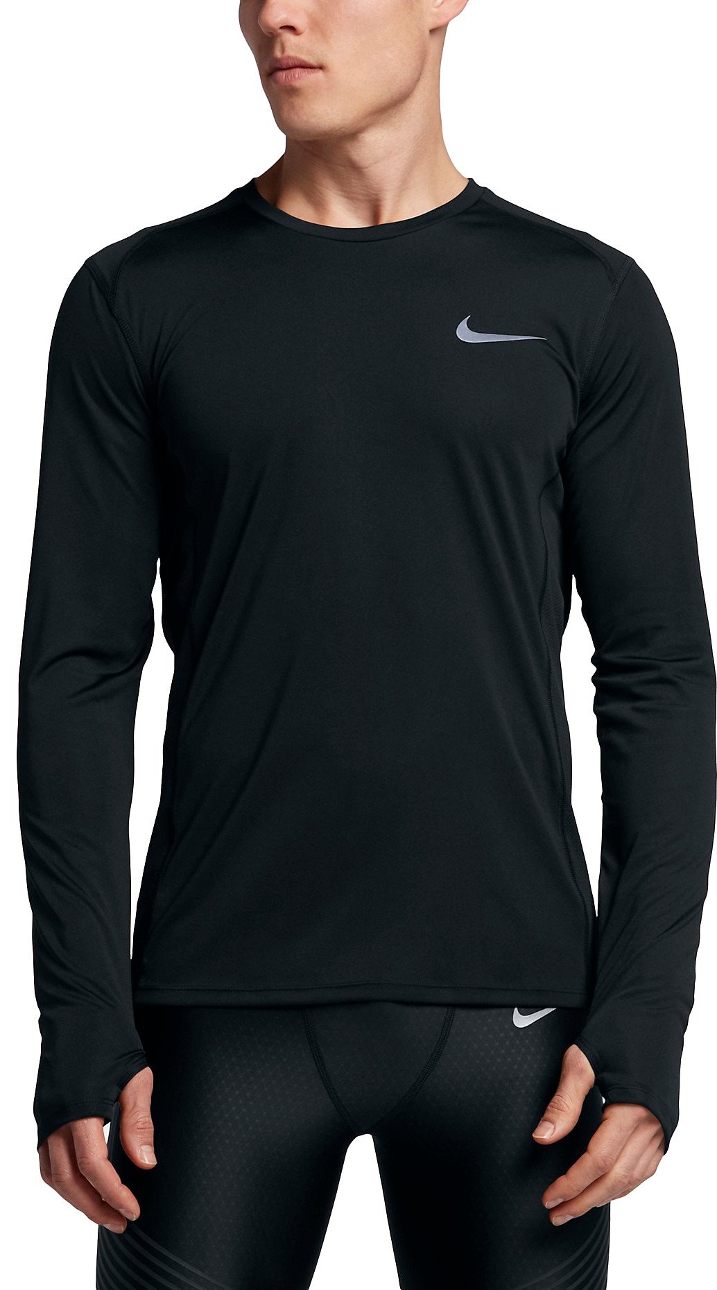 Tričko s dlhým rukávom Nike M NK DRY MILER TOP LS