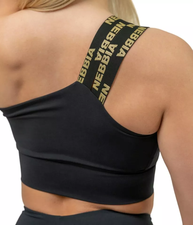 Soutien NEBBIA Women s High Support Sports Bra INTENSE Asymmetric Gold