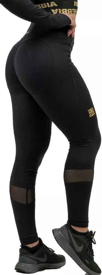 Nebbia Intense Gold Mesh Tight Black