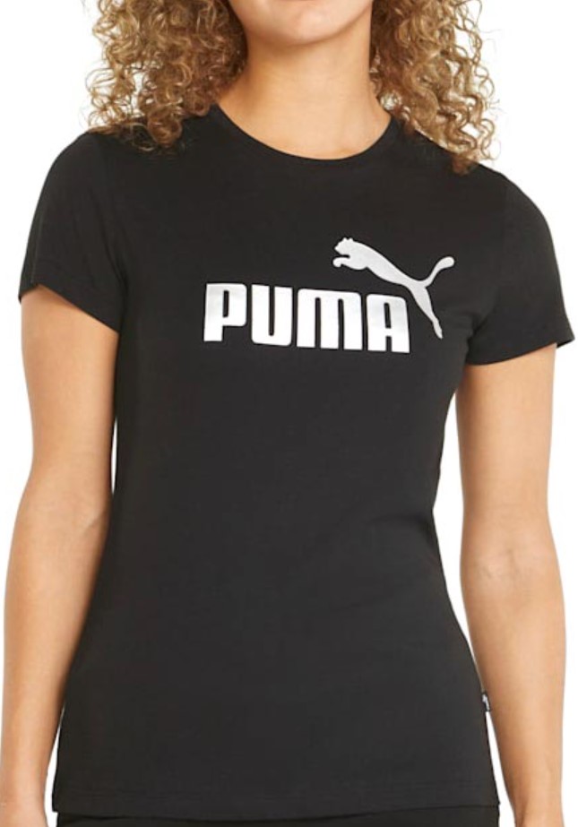 Dámské volnočasové triko Puma Essentials+ Metallic Logo